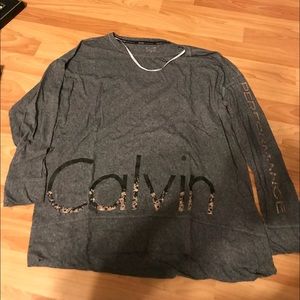 calvin klein performance long sleeve drifit